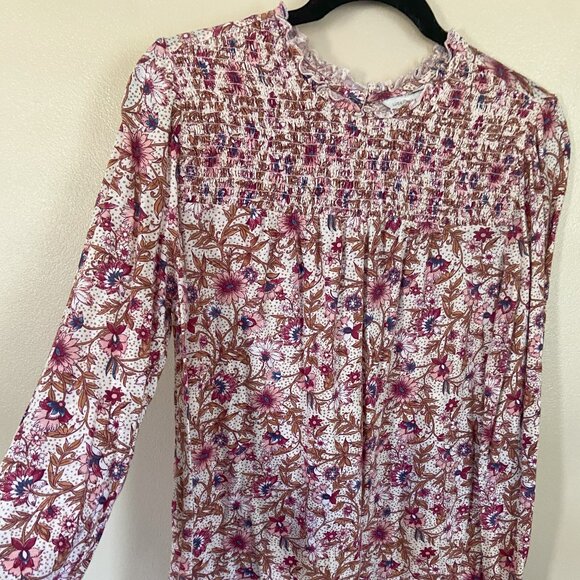 Lucky Brand multi-color / maroon floral print top - XXL - Picture 1 of 1